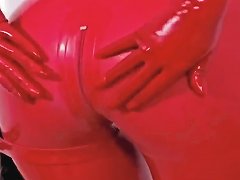Bitch In Red Latex Red High Heels Free Porn 06 Xhamster